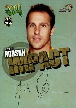 2010 NRL Champions - Impact Signature Gold #IS39 Jeff Robson Front